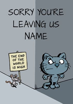 Cattitude - Leaving Card The End is Nigh