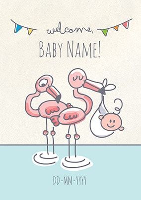Babette - New Baby Personalised Card
