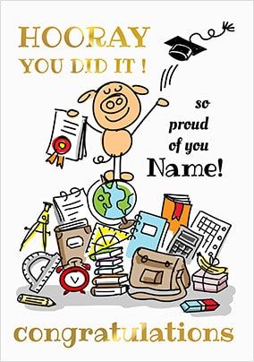 Babette - You Did It! Personalised Card