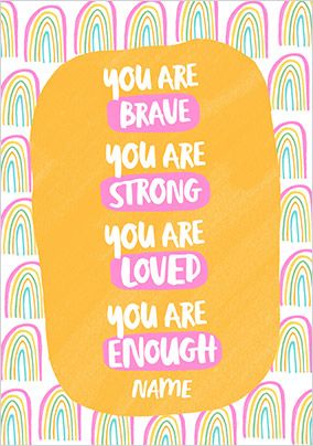 You are Loved personalised Card
