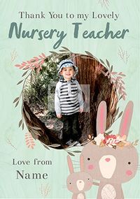 Lovely Nursery Teacher Boys Photo Card