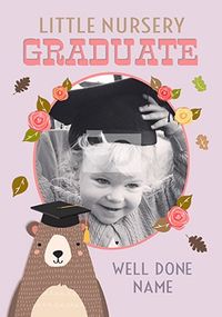Tap to view Little Nursery Graduate Girls Photo Card