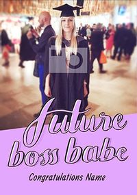 Tap to view Future Boss Babe Photo Card