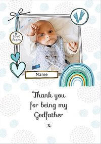 Thank You for Being my Godfather Photo Card