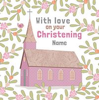 Tap to view With Love on your Christening Personalised Card