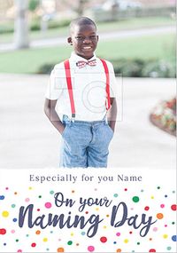 Tap to view On Your Naming Day Photo Card