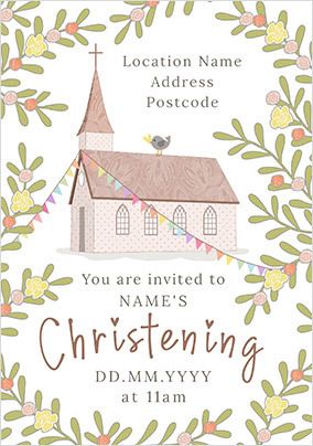 Christening Invitation Card