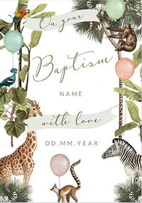 Tap to view Wild Animals Baptism Card
