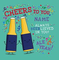 Tap to view Cheers to You Personalised Congratulations Card