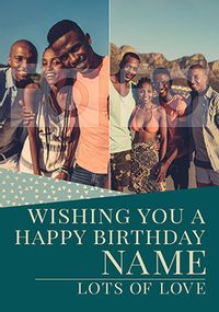 Tap to view Cancer Research You're Gold 2 photo personalised Birthday Card
