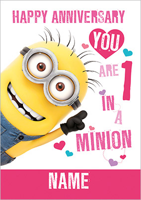 Despicable Me 2 - Minions Anniversary Card | Funky Pigeon