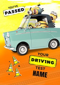 Despicable - Driving Test Pass Personalised Card