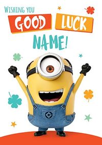 Despicable Me - Good Luck Personalised Card