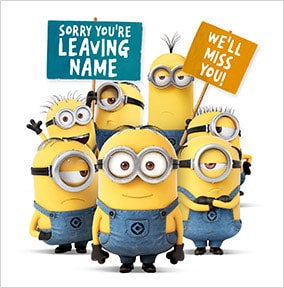 Best Of 100 Minion Farewell Card