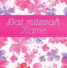 Bat Mitzvah - Pink Flowers