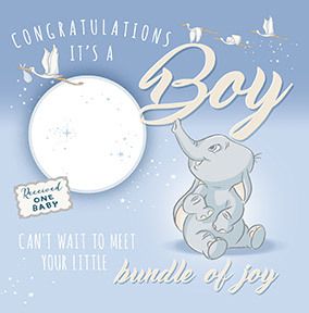 Dumbo It's a Boy New Baby Card