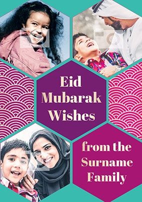 Eid Mubarak Wishes Photo Card
