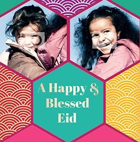 Happy & Blessed Eid Photo Card