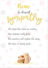 Tap to view In Deepest Sympathy Personalised Card