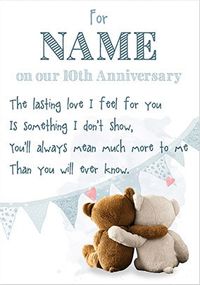 Emotional Rescue - Anniversary Card 10th Anniversary