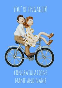 Tap to view You're Engaged! Congratulations Personalised Card