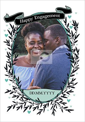 Happy Engagement Photo Card