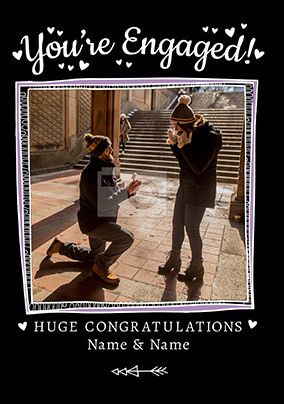 You're Engaged Photo Card