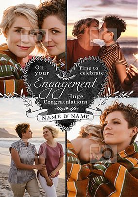 On Your Engagement Photo Card