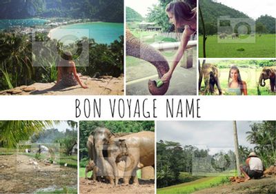 Essentials - Bon Voyage Card Multi Photo Upload
