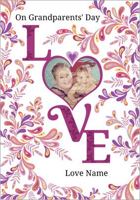 Folklore - Grandparents' Day Card Love Photo Upload