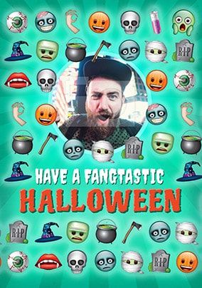 Fangtastic Photo Halloween Card
