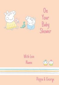 Tap to view Peppa Pig - Baby Shower Personalised Card