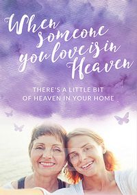 Tap to view Someone you Love is in Heaven Sympathy Card