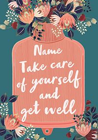 Take Care, Get Well Personalised Card