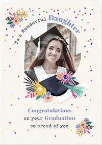 Daughter Graduation Photo Card