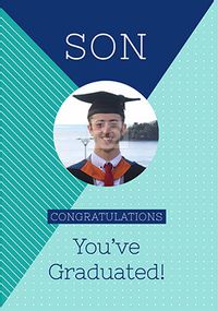 Son Graduation Photo Card