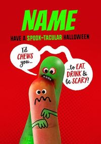 Spook-Tacular Halloween Personalised Card