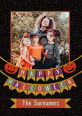 Halloween Banners photo Card