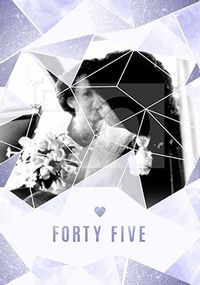 Forty-Five Years Photo Anniversary Card