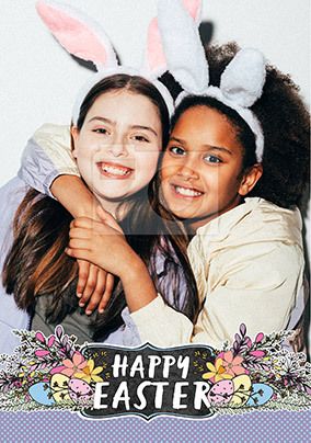 Happy Easter Full Photo Card