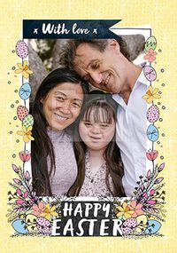 With Love Happy Easter Photo Card