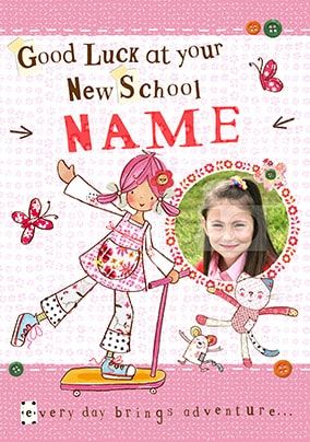 Emily Button - New School Photo Card