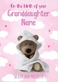 Tap to view Barley Bear - New Granddaughter Personalised Card