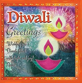 Diwali -  Light & Joy Personalised Card