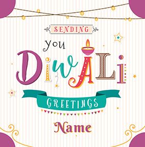Diwali Greetings Personalised Card