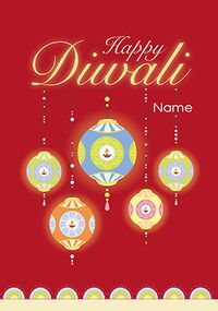 Tap to view Happy Diwali Lights Personalised Card