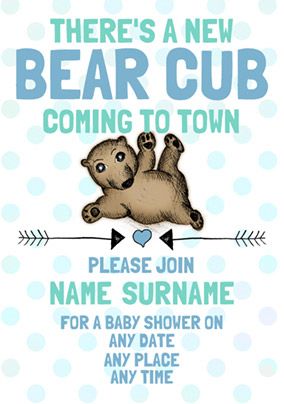Look Who's Drawing - Baby Shower Invitation Boy Cub
