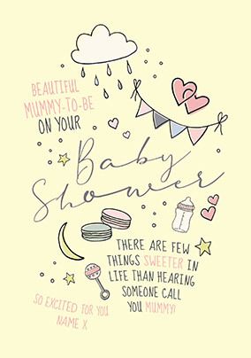 Mummy-To-Be Baby Shower Personalised Card