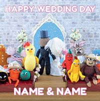 Tap to view Knit & Purl - Happy Wedding Day Card