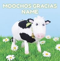 Tap to view Moochas Gracias Thank You Card - Knit & Purl